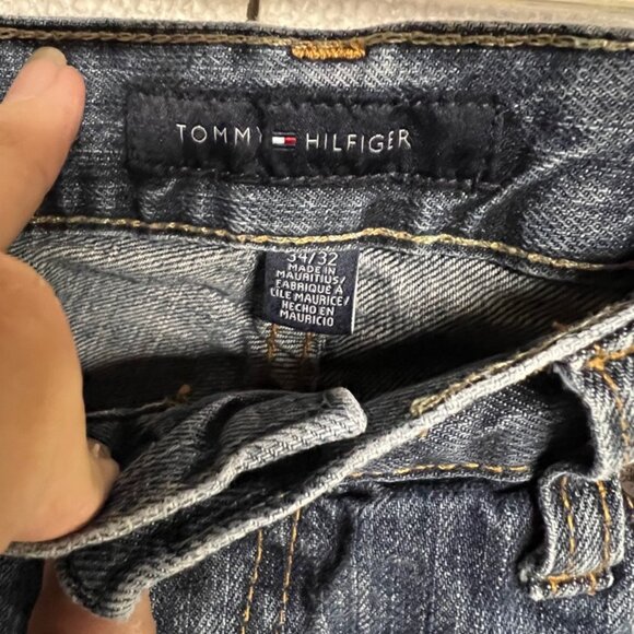 Vintage Tommy‎ Hilfiger Men 34 X 32 Relaxed Fit Blue Denim Medium Wash Jeans - Picture 4 of 7